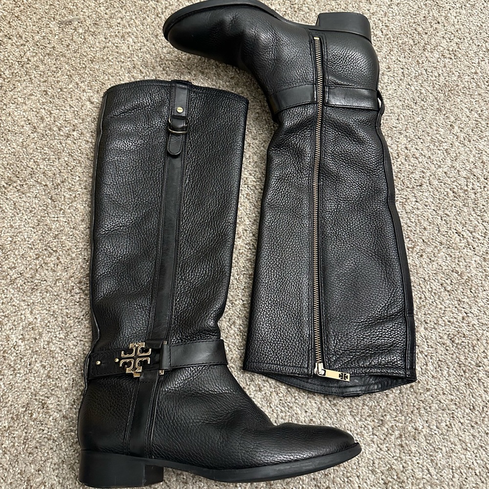 Tory Burch black leather boots
